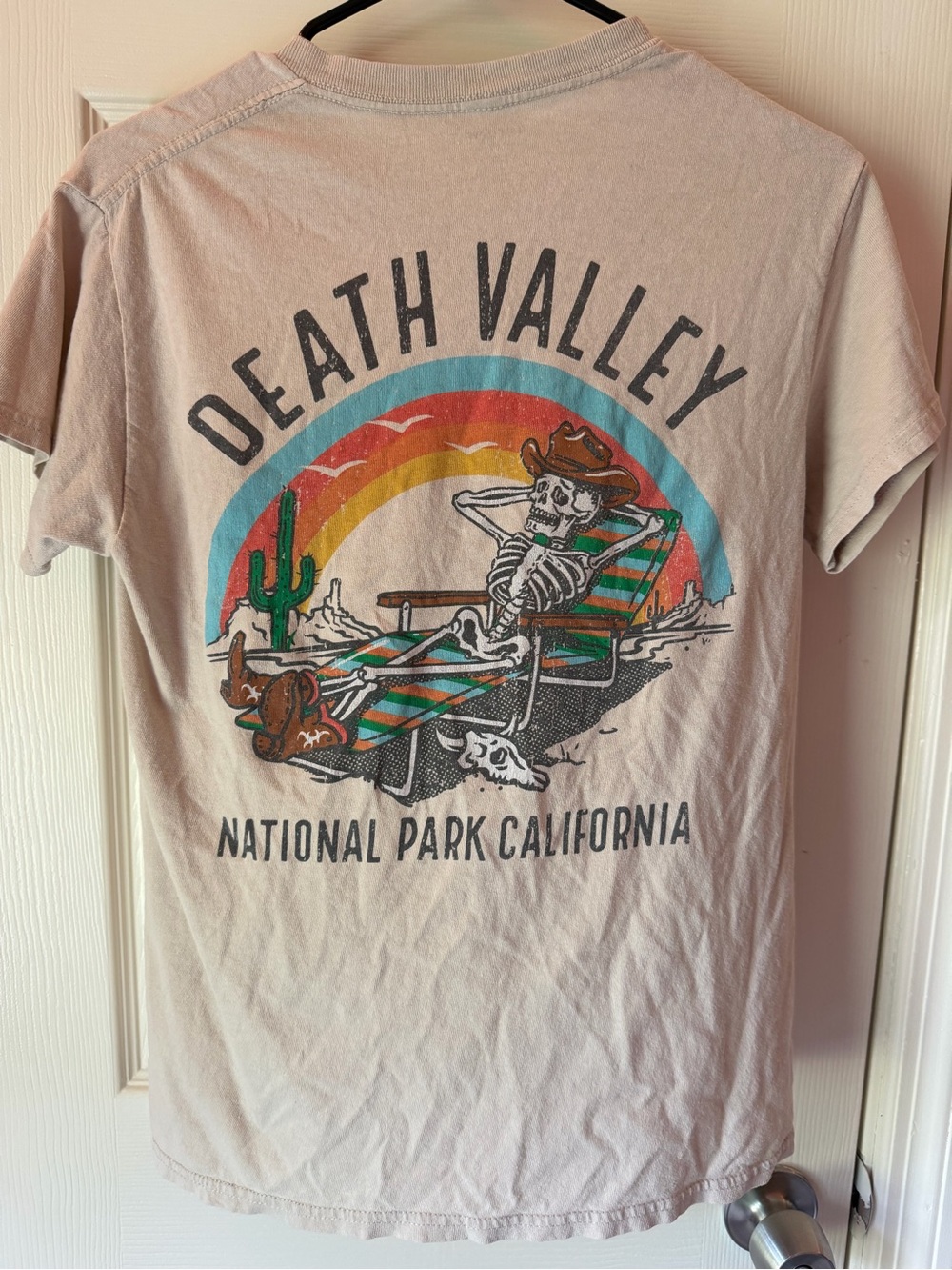 Retrofit Death Valley National Park California Beige Mens Graphic Tee